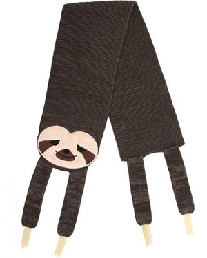 Sleepy Sloth Knit Scarf