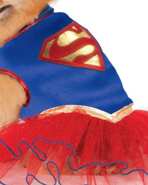 Supergirl Tutu Dress Pet Costume