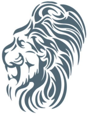 Tribal Lion Temporary Tattoo
