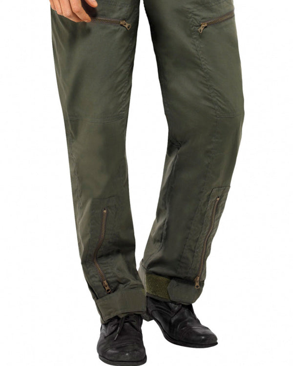 Top Gun Jumpsuit Deluxe Mens Costume