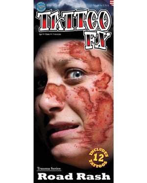 Road Rash FX Temporary Tattoos