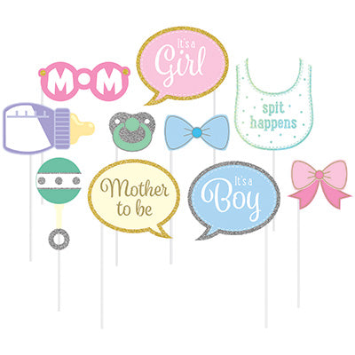 Baby Shower Photo Props Pack of 10