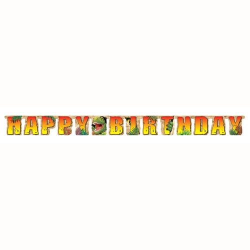 Dinosaur Joint Birthday Party Banner