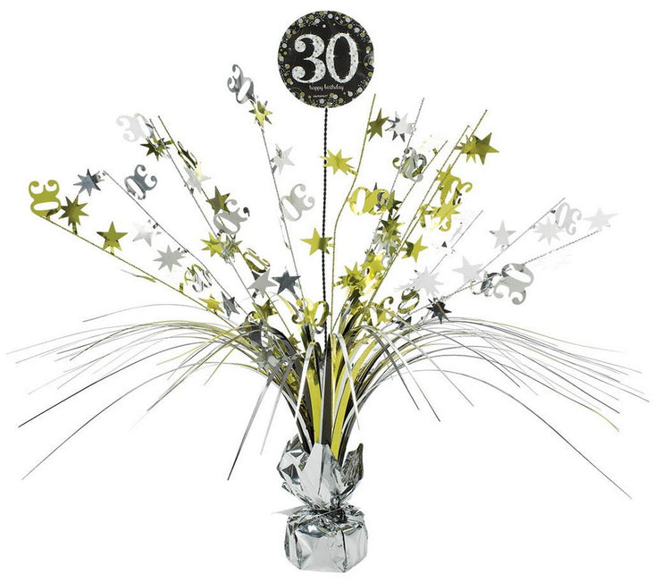 30th Sparkling Celebration Spray Centrepiece
