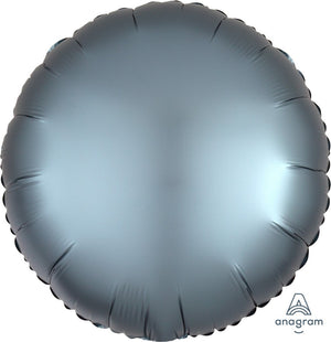 45cm Standard HX Satin Luxe Steel Blue Circle S18