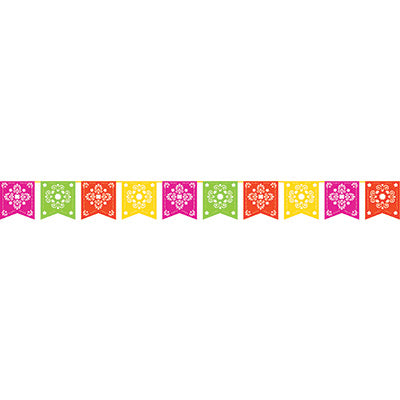 Serape Papel Picado Banner 2.7m