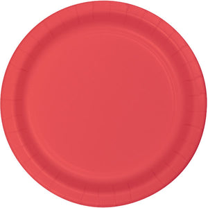 Coral 18cm Paper Plates Pack of 24