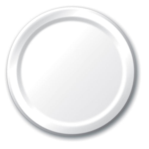 White Dinner Plates Paper 23cm Pack of 24