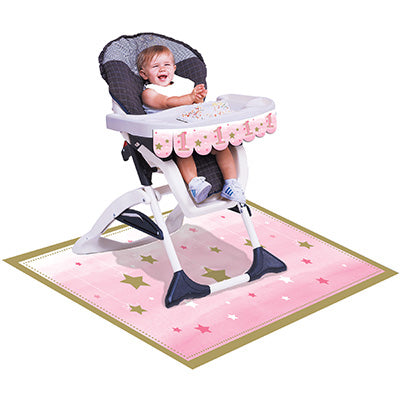 One Little Star Girl High Chair Kit