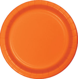Sunkissed Orange Round Paper Plate 22cm Pack of 24