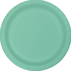 Fresh Mint Green Lunch Plates Paper 18cm Pack of 24