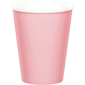 Classic Pink Paper Cups 266ml Pack of 24