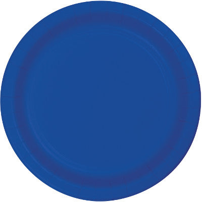 Cobalt Blue Banquet Plates Paper 26cm Pack of 24