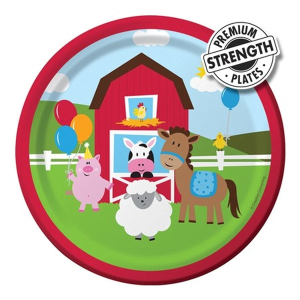 Farmhouse Fun 18cm Party Plates Pack of 8