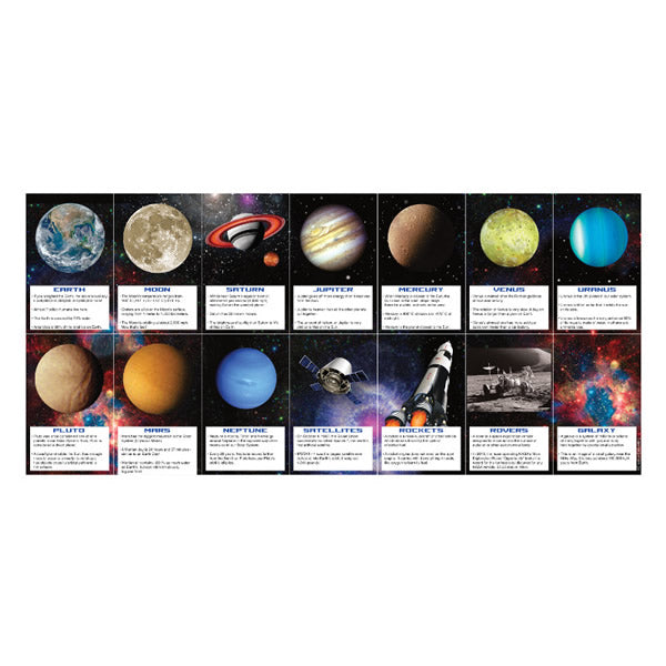 Space Fact Card Favours Pack of 14