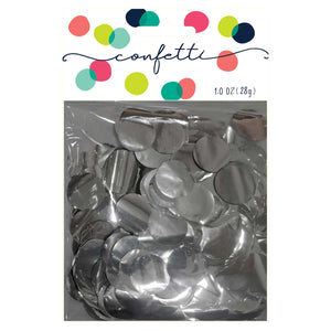 Confetti Circles Metallic Silver 2cm Foil 28g