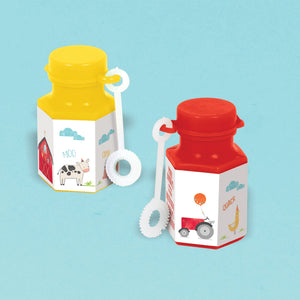 Barnyard Birthday Mini Bubble Favors Pack of 8