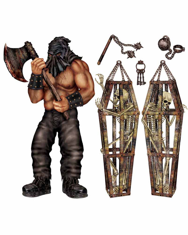 Executioner and Skeleton Props Pack of 6