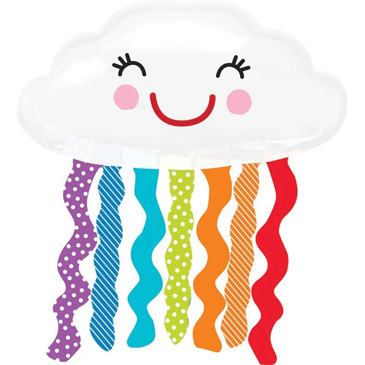 SuperShape XL Rainbow Smiling Cloud P35