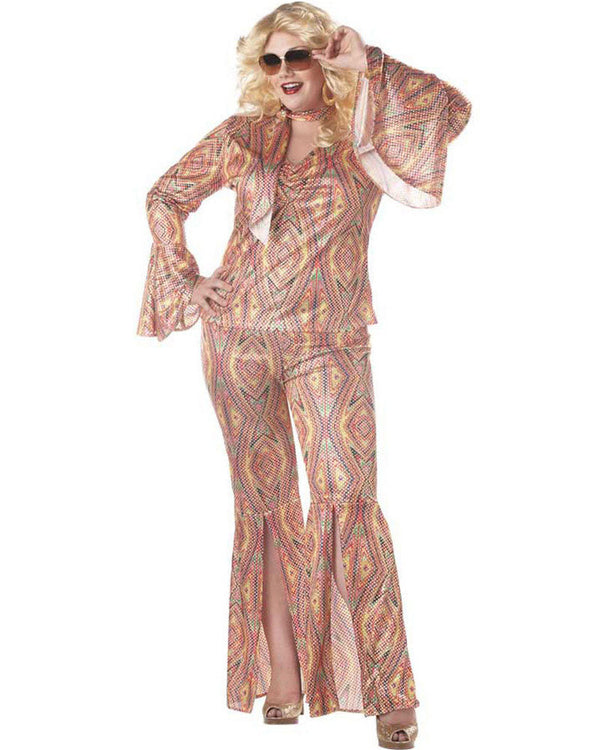 60s Discolicious Womens Plus Size Costume