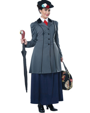 English Nanny Womens Plus Size Costume