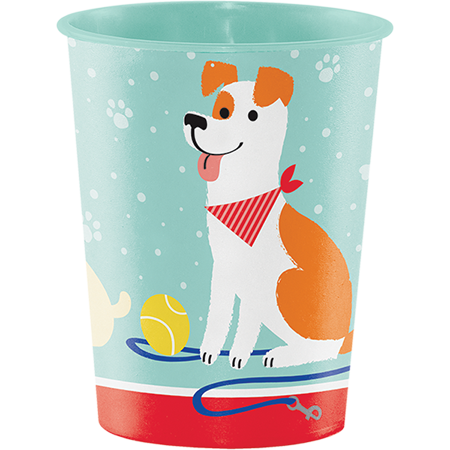 Dog Party Keepsake Souvenir Favor Cup Plastic 473ml