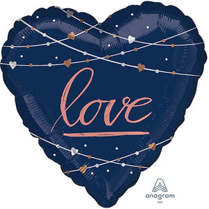 Jumbo HX Heart Navy Wedding love P32