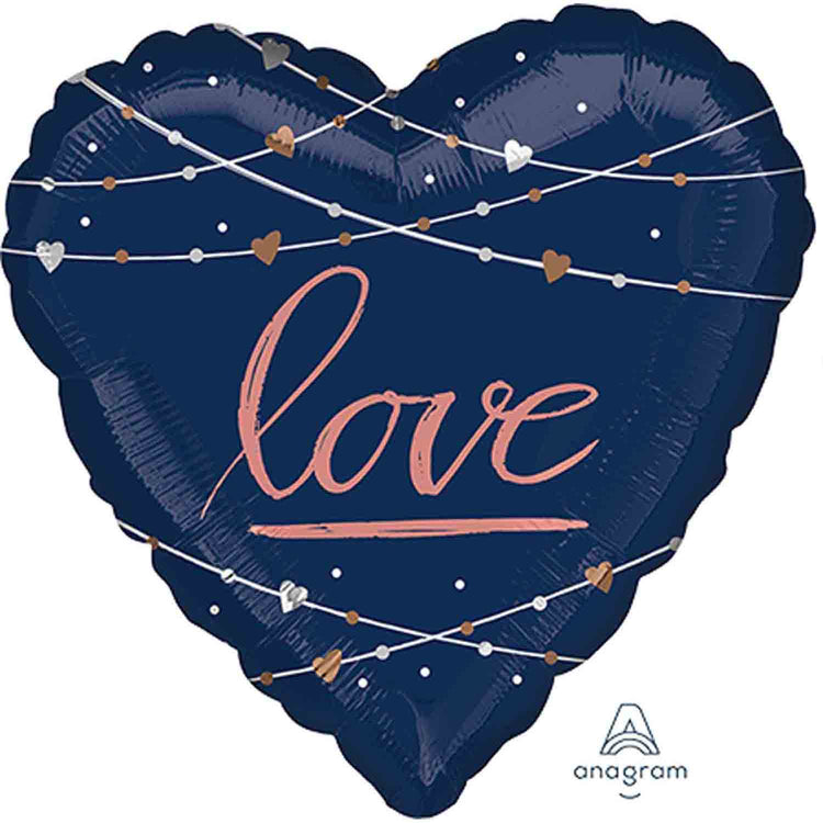 Jumbo HX Heart Navy Wedding love P32