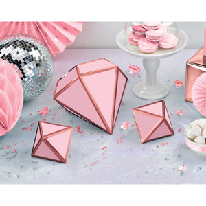 Blush Wedding 3D Table Foil Decorations Pack of 3