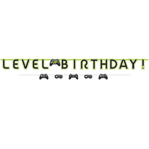 Level Up Gaming Jumbo Birthday Banner Kit Pack of 2