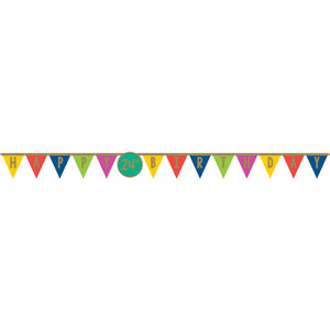 Happy Dots Happy Birthday Add Any Age Jumbo Pennant Banner Pack of 2