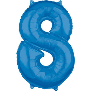 Mid-Size Shape Blue Numeral 8. L26