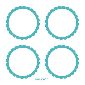 Labels Scalloped - Robins - egg Blue Pack of 5