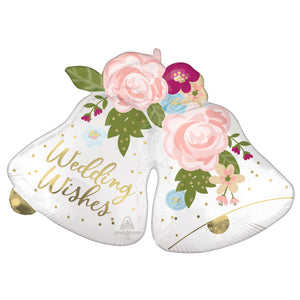 SuperShape XL Wedding Wishes Satin Bells P35