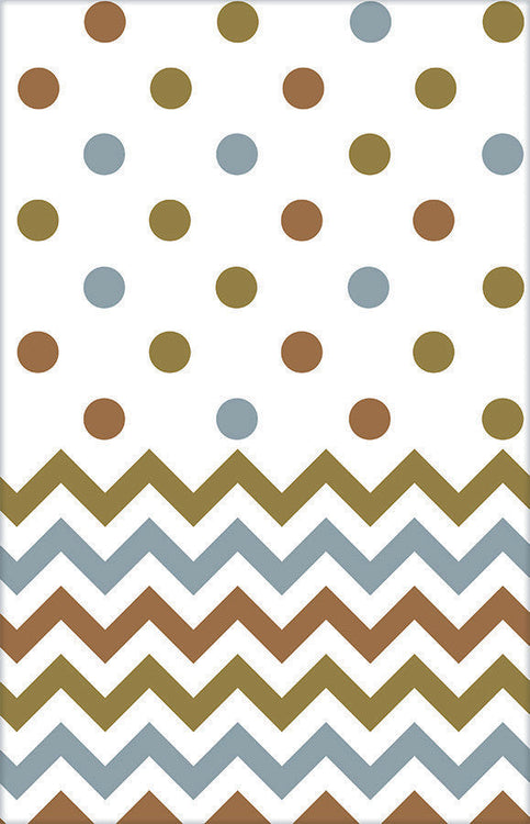 Mixed Chevron Metallic Tablecover