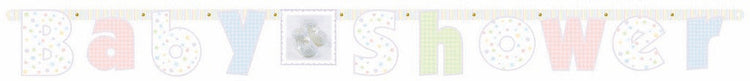 Baby Shower Soft Moments Illustrated Banner