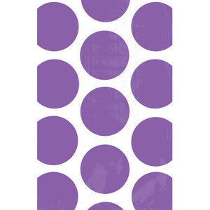 Paper Bag Polka Dot New Purple Pack of 10