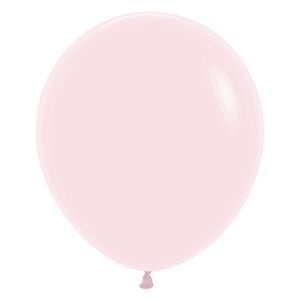 Sempertex 45cm Pastel Matte Pink Latex Balloons 609, 6PK Pack of 6