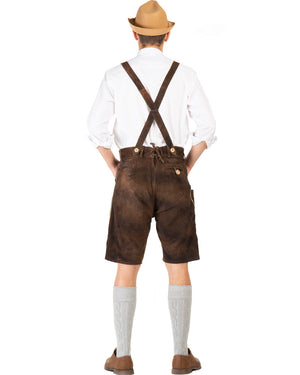 Heinrich Authentic Leather Lederhosen Plus Size Mens Costume