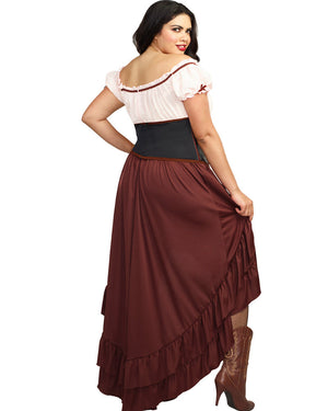 Wild West Saloon Gal Plus Size Womens Costume