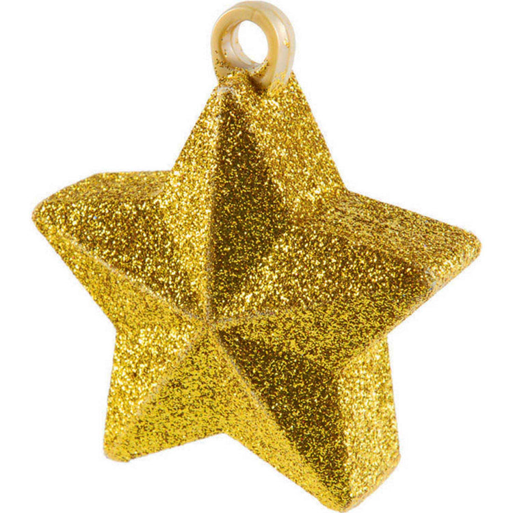 Glitter Gold Star Balloon Weight