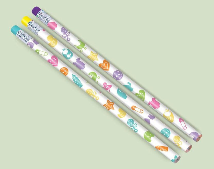 Baby Shower Pencil Favors Pack of 12