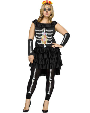 Dia De Los Muertos Plus Size Womens Costume
