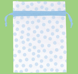 Blue Dots Organza Bags 12ct Pack of 12