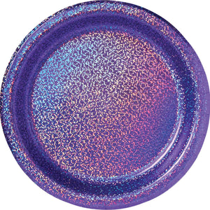 Prismatic 23cm New Purple Round Paper Plates Pack of 8