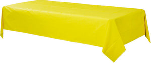 Sunshine Yellow Plastic Tablecover