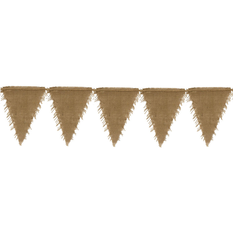 Kraft Burlap Flag Bunting 3.2m