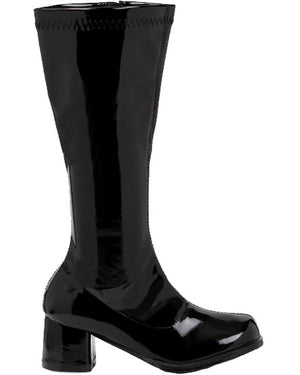 Black Patent Go Go Kids Boots