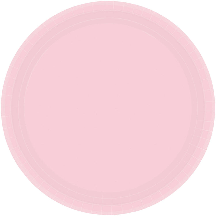 Paper Plates 23cm Round 20CT Blush Pink Pack of 20