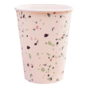 Mix It Up 9oz/266ml Paper Cups Terrazzo Pack of 8